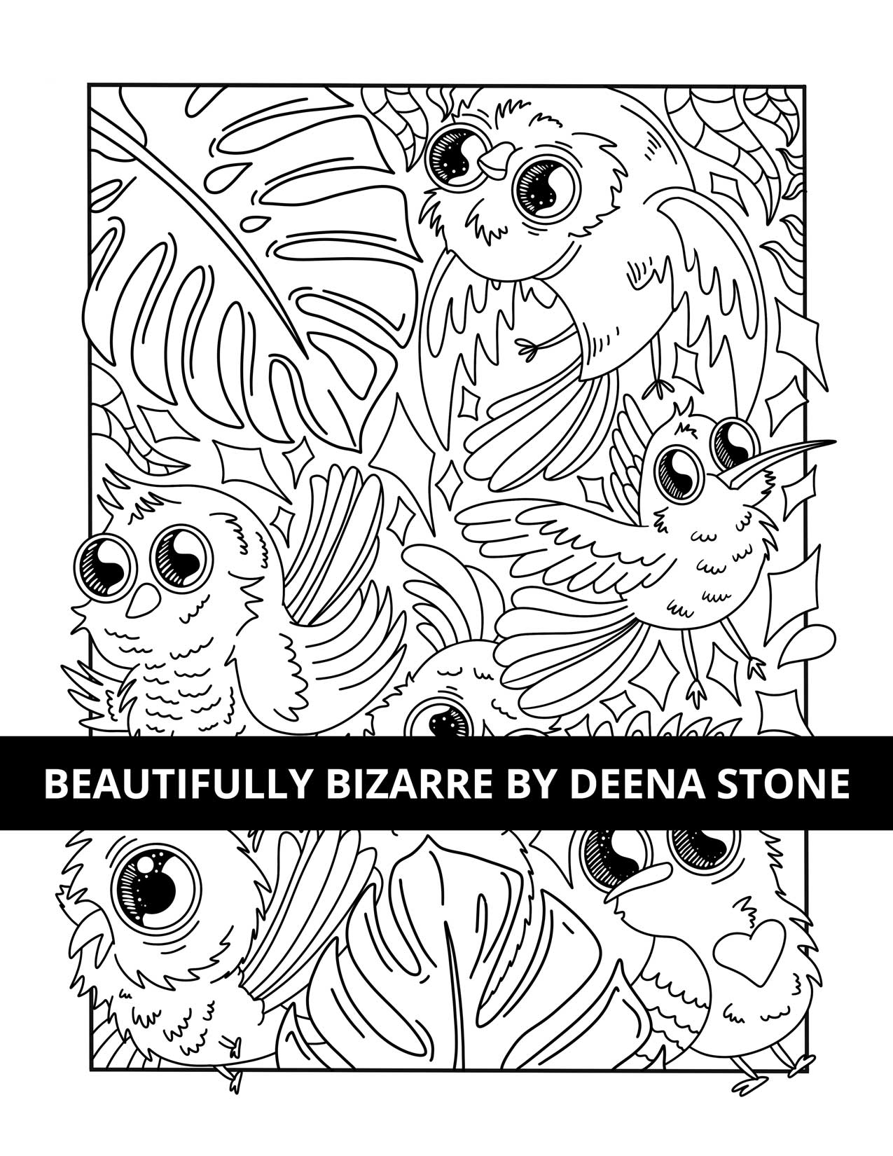 Beautifully Bizarre Coloring Book - Deena Stone