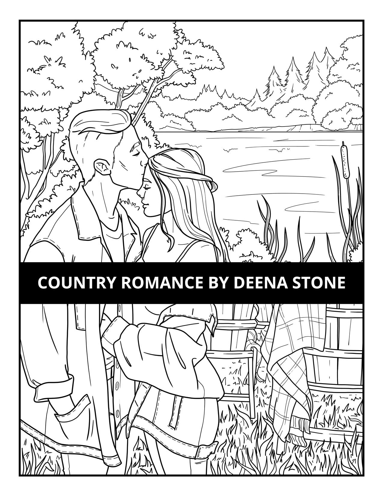 Country Romance Coloring Book - Deena Stone