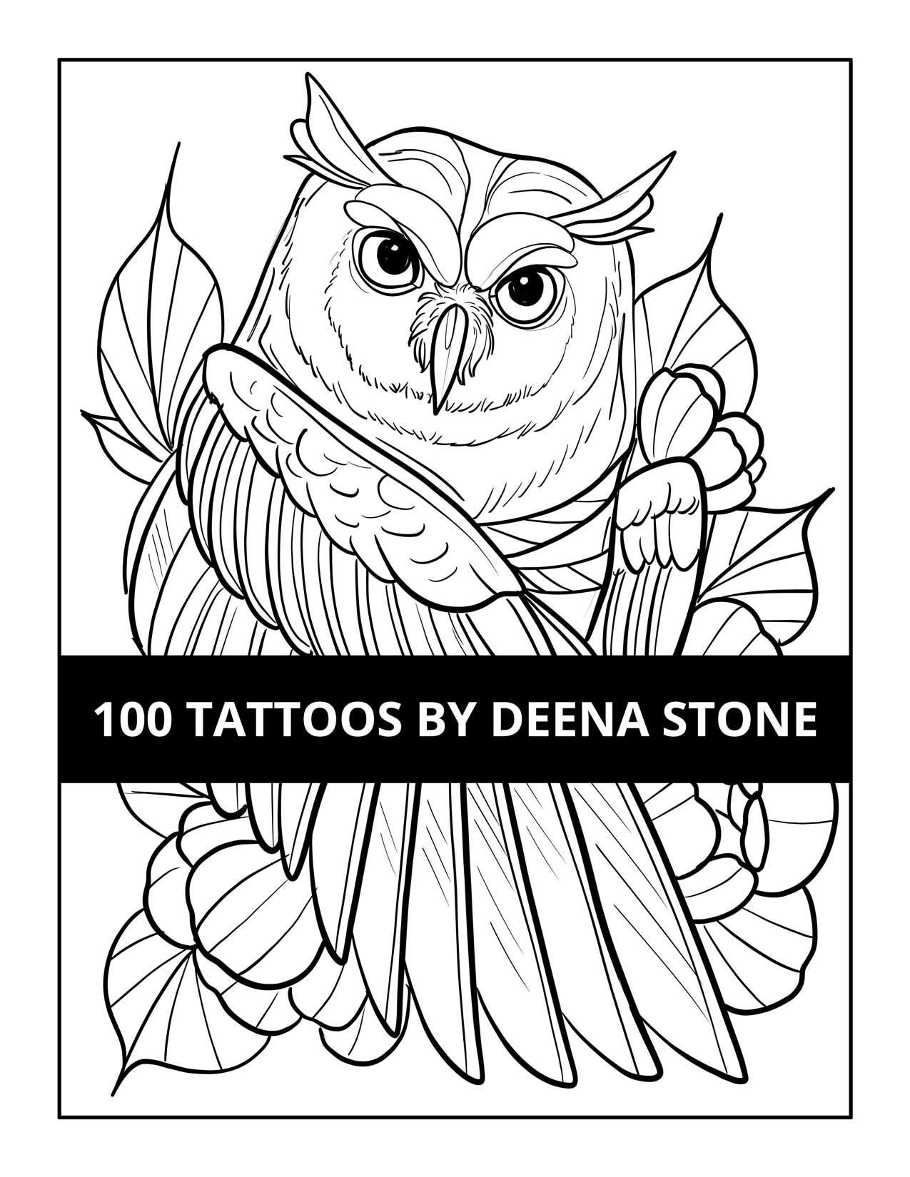 100 Tattoos Coloring Book Deena Stone   49 