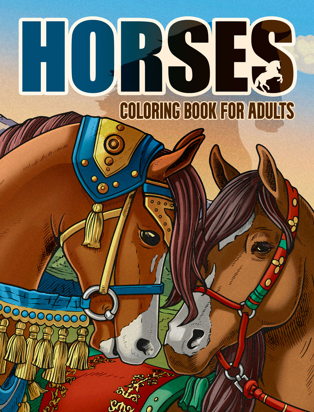 Download Horses Coloring Book For Adults Deena Stone