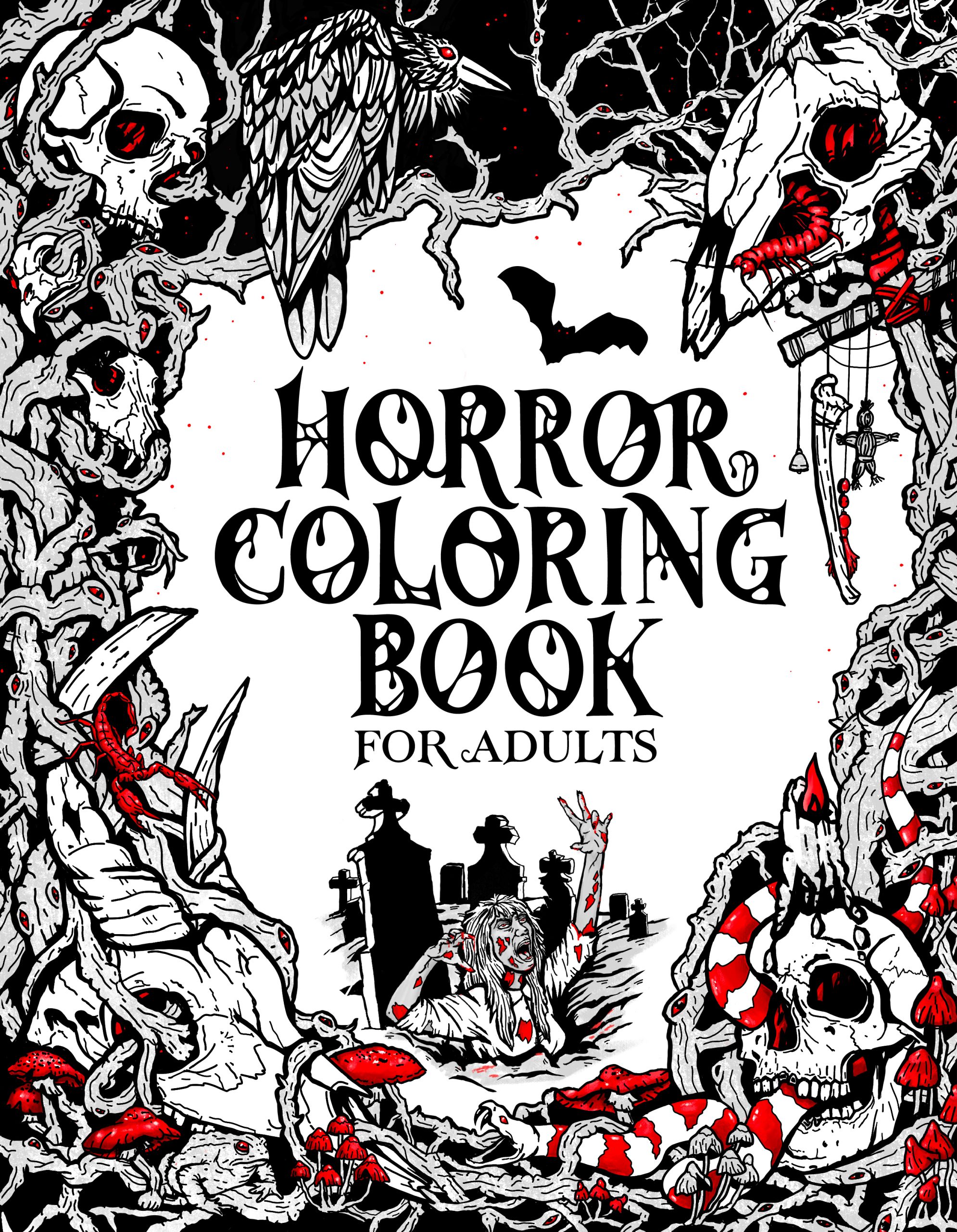 Horror Coloring Book - Deena Stone