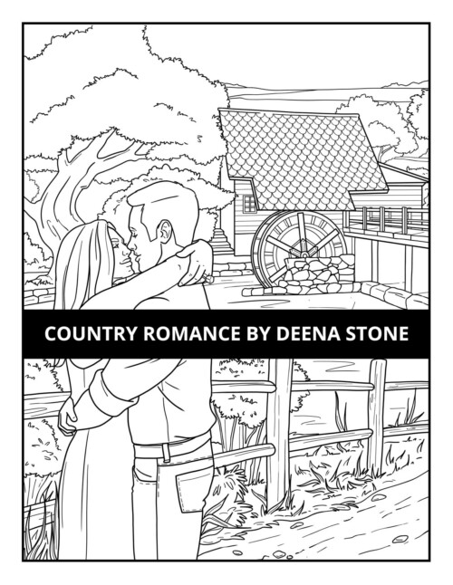 Country Romance Coloring Book - Deena Stone